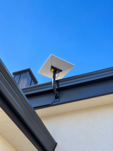 Professional Starlink satellite dish installation with roofline mounting bracket in Loomis, Ca. by Paradise Home Tech